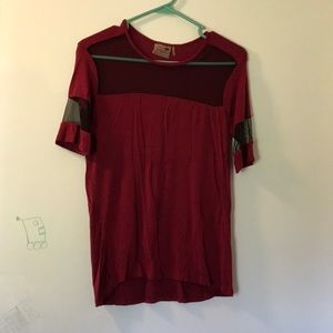 L.A. Hearts mesh T-shirt